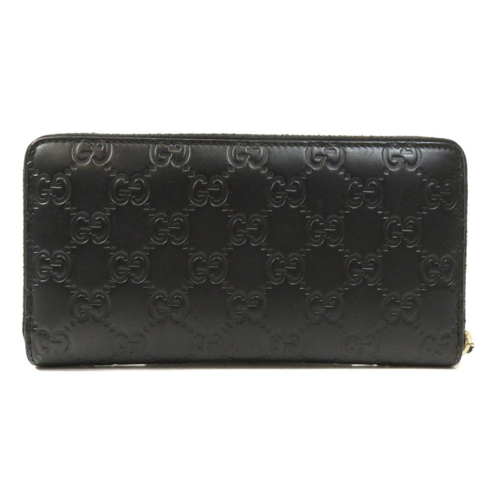 Gucci Wallet Shima long calfskin ssima GG Black